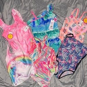 6 pc swimsuit bundle size medium 7/8